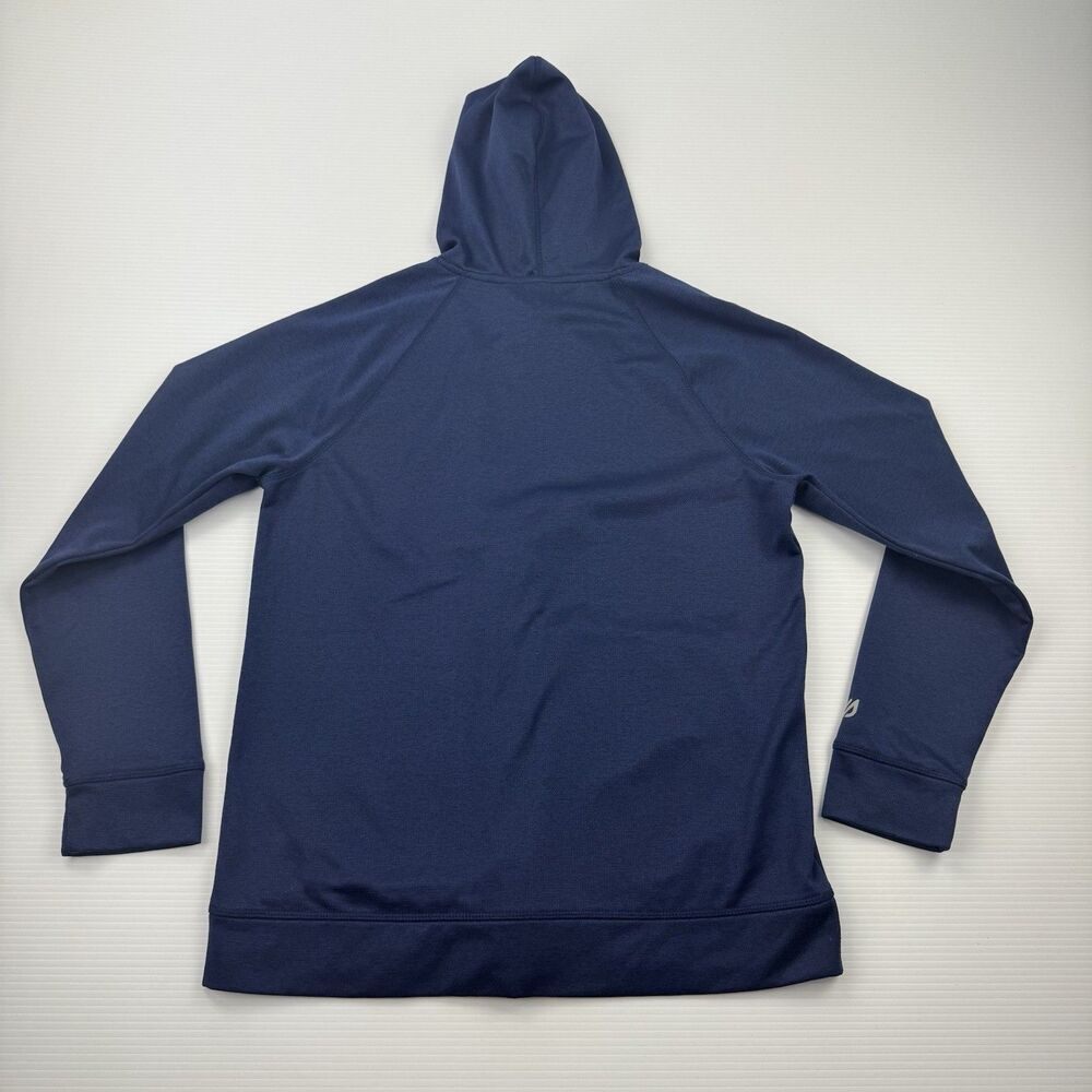 Eddie Bauer Full Zip Hoodie Mens M Navy FreeDry Motion Fleece Jacket - Picture 7 of 9